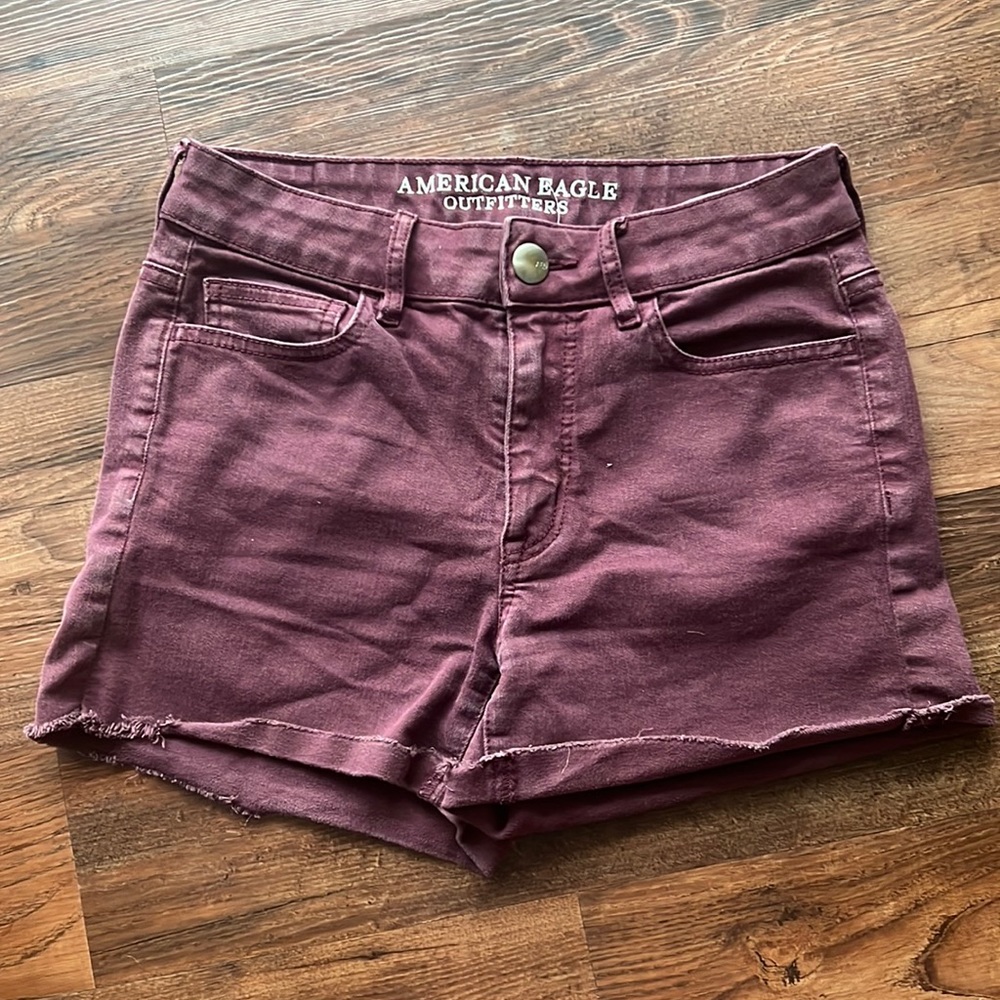 American Eagle Hi-Rise Shortie Short- Super Stretch